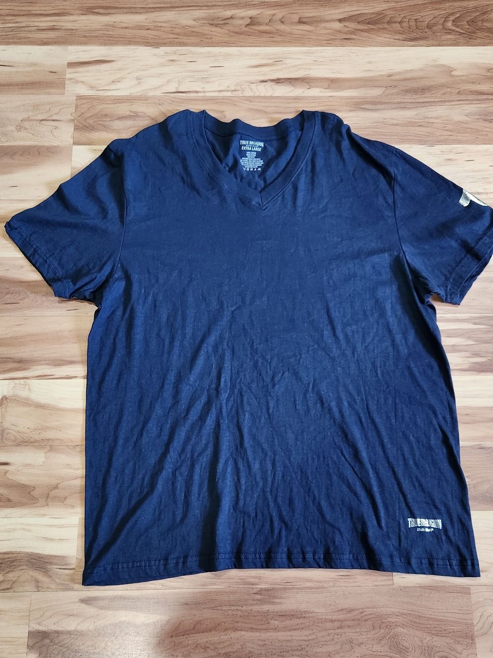 Men's Navy V-Neck T-Shirt